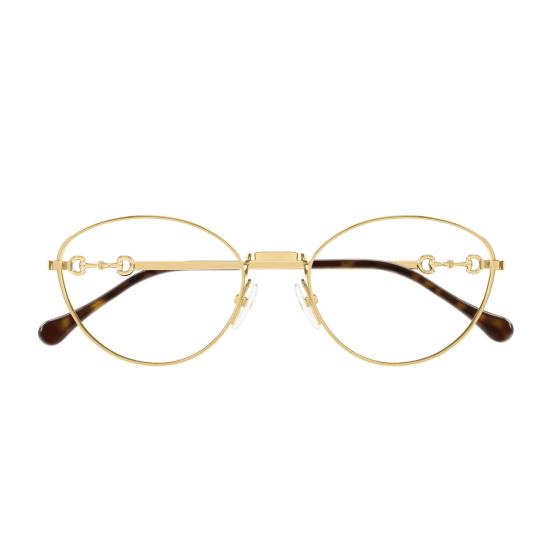  구찌 안경 GG1699 O 호스빗 001  골드 투명 - GUCCI