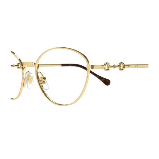  구찌 안경 GG1699 O 호스빗 001  골드 투명 - GUCCI