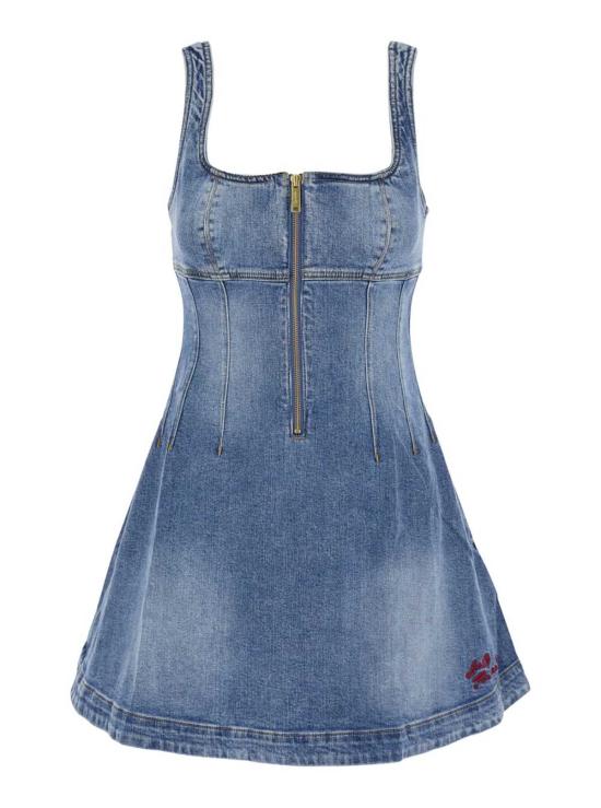  셀프 포트레이트 데님 원피스