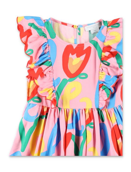  [키즈] 스텔라 맥카트니 원피스 키즈 스텔라 매카트니 그래픽 러브 드레스 로사 - STELLA MCCARTNEY