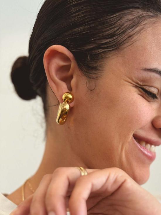  WINSOME 이어링 매력적인 세미 후프 귀걸이 - OTHER BRANDS