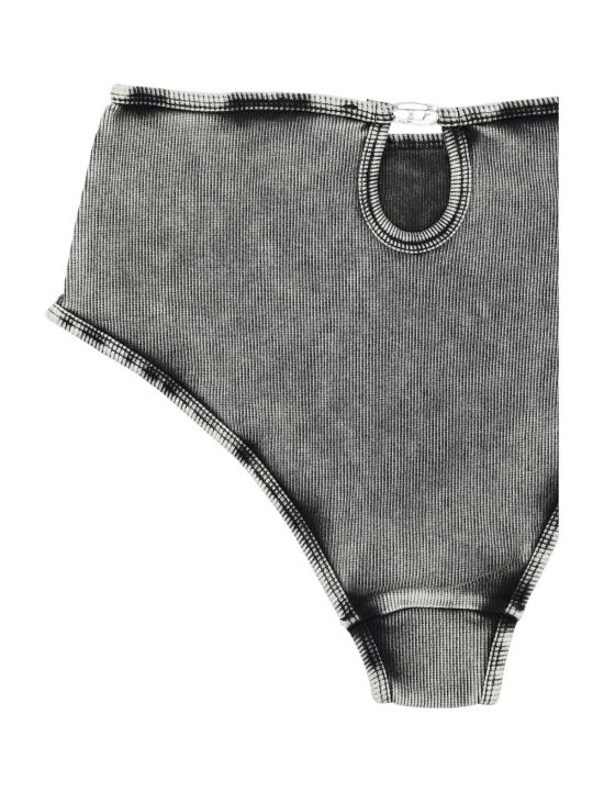  디젤 팬티 립드 찰리 브리프 블랙 - DIESEL