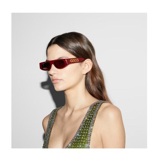  구찌 선글라스 GG1771 S  리도 003 리사이클 아세테이트 선글라스 로쏘 - GUCCI