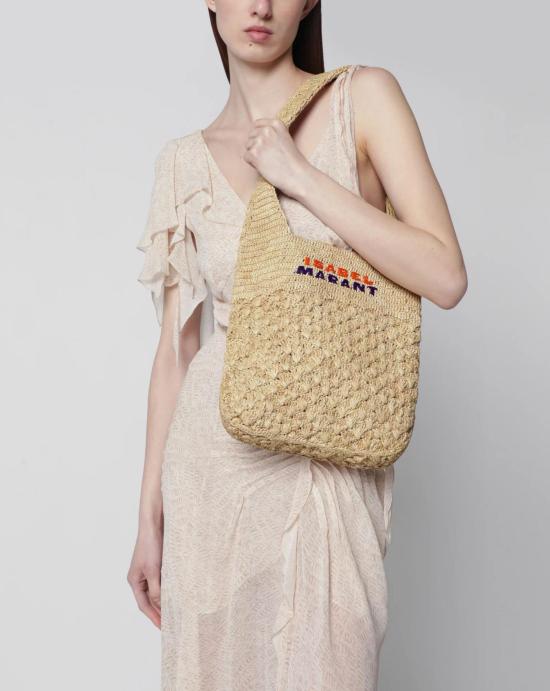 26SS 이자벨마랑 숄더백 PP0181FAB1X17M NLPU Natural purple orange - ISABEL MARANT