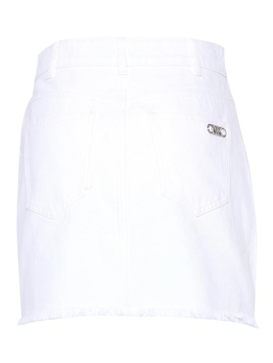  마이클 코어스 데님 스커트 데님 미니 스커트 화이트 - MICHAEL KORS