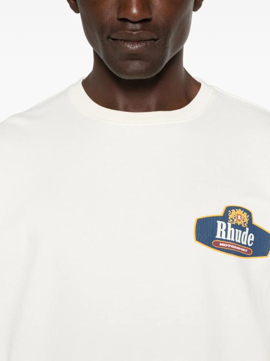 26SS 루드 반팔 티셔츠 RHSS26TT04012 6190 White - RHUDE