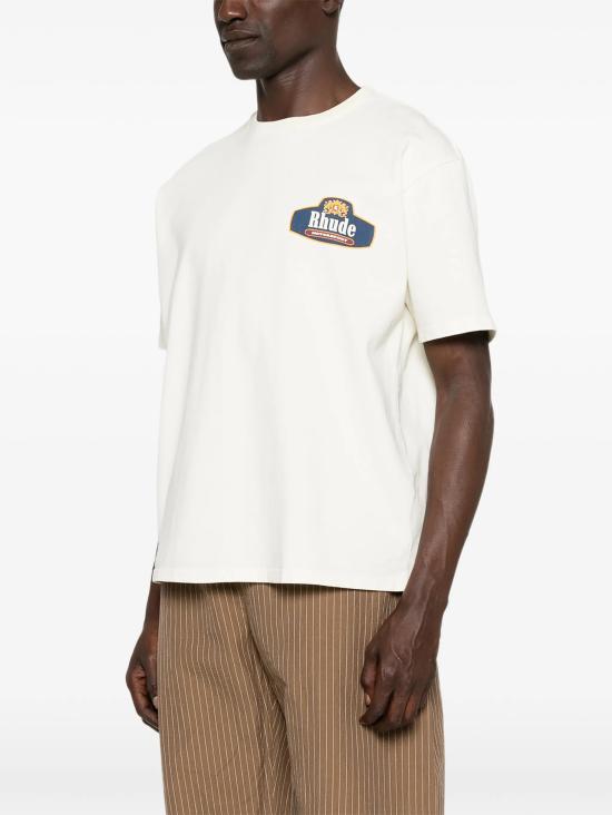 26SS 루드 반팔 티셔츠 RHSS26TT04012 6190 White - RHUDE