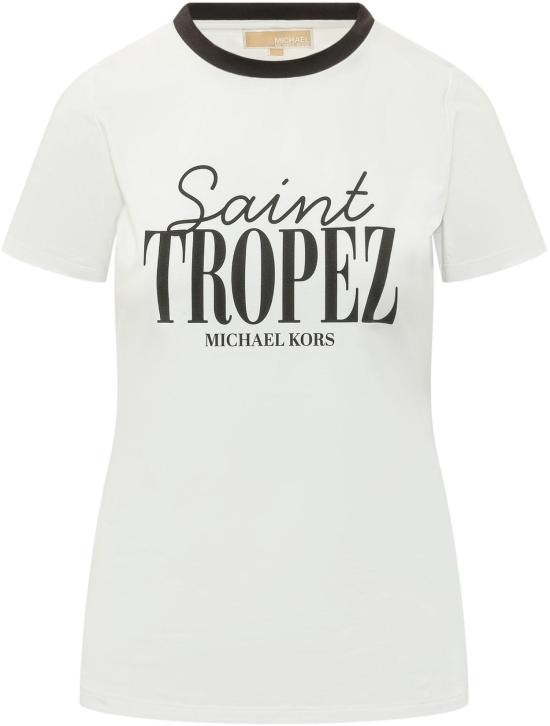 26SS 마이클 코어스 반팔 티셔츠 MS6520FANU100 WHITE