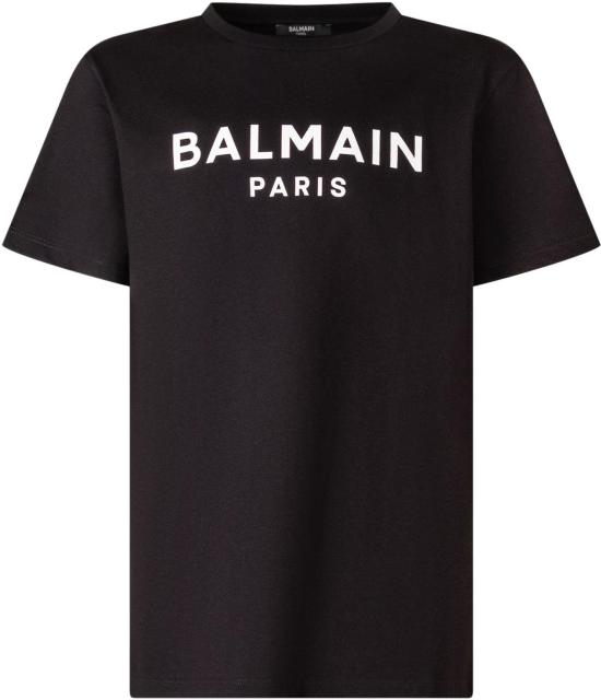 26SS [키즈] 발망 티셔츠 BY8R11Z3672930BC BLACK