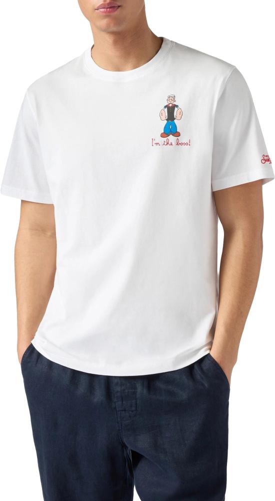 26SS 세인트바쓰 반팔 티셔츠 POT000103597L WHITE - MC2 SAINT BARTH