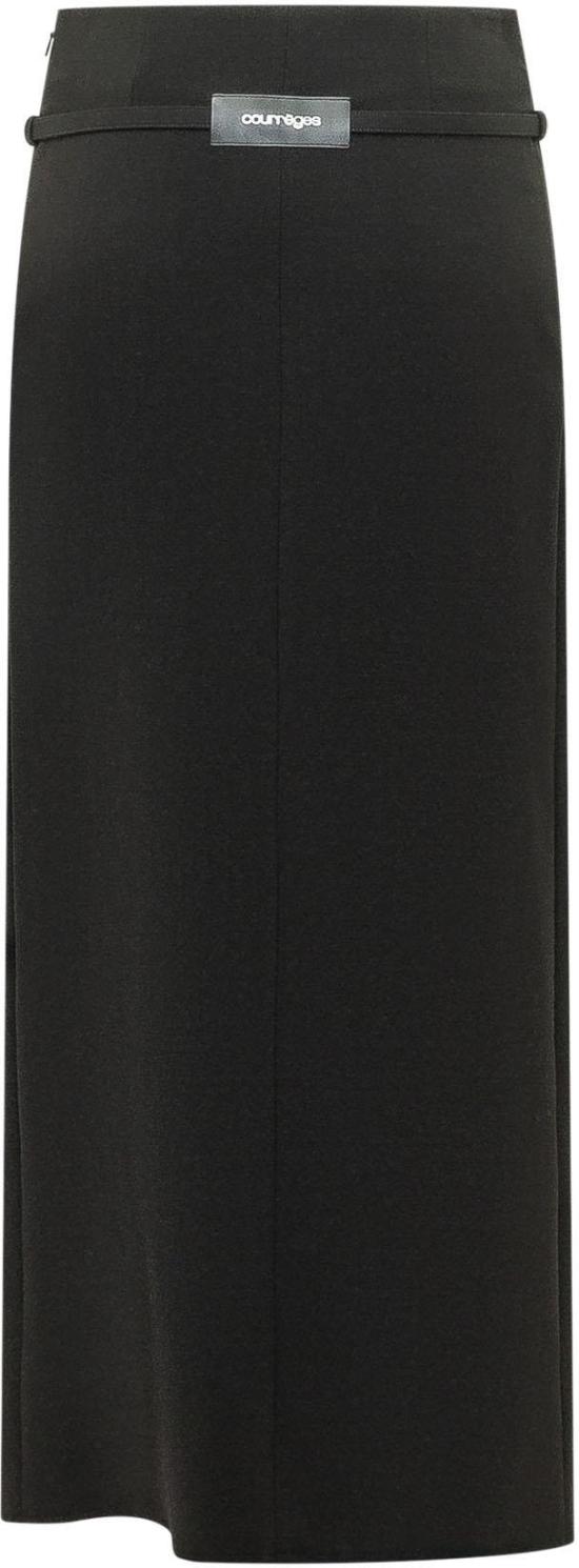 26SS 쿠레쥬 롱 스커트 226CJU369WO01139999 BLACK - COURREGES