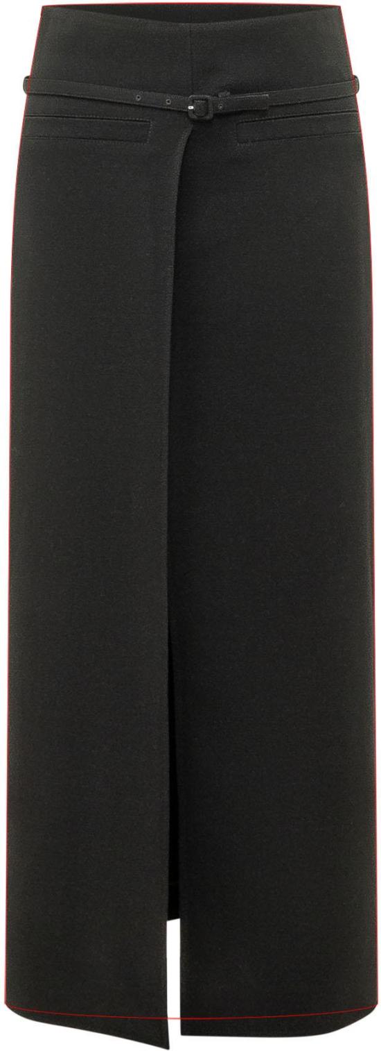 26SS 쿠레쥬 롱 스커트 226CJU369WO01139999 BLACK