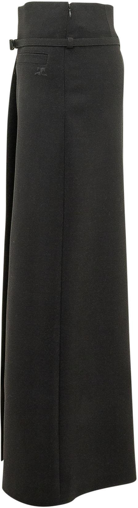 26SS 쿠레쥬 롱 스커트 226CJU369WO01139999 BLACK - COURREGES