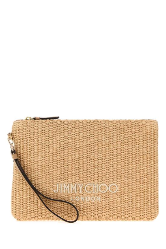 26SS 지미추 토트백 ZIPPEDFLATPOUCHJYN NATLAT Beige o Tan