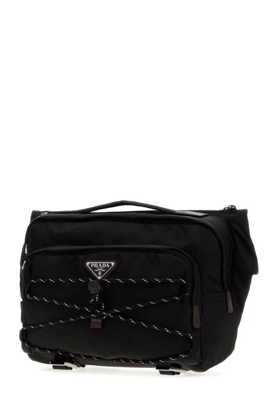 26SS 프라다 스피드락 리나일론 앤 레더 숄더백 2VH2012DMG F0002 Black - PRADA
