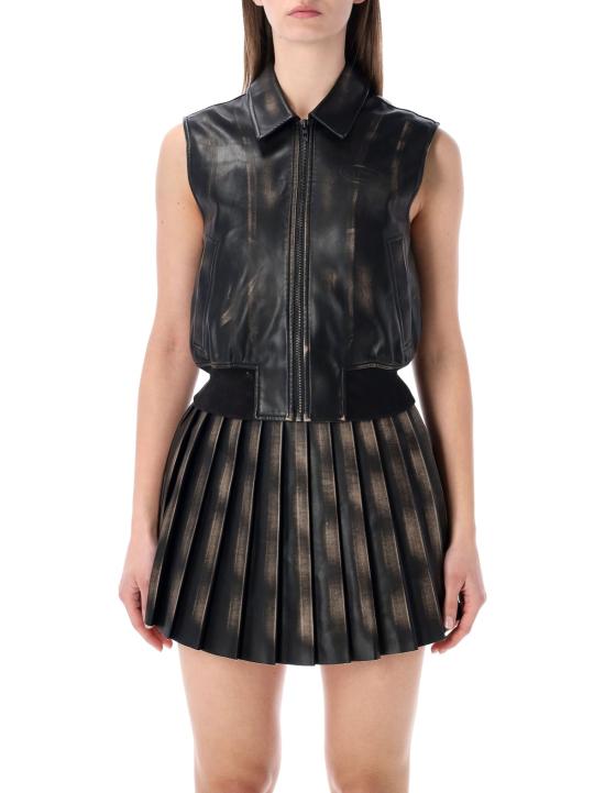  디젤 봄버 자켓 G 인코 슬리브리스 봄버 재킷