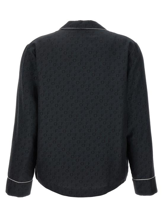  오프화이트 언더웨어 오프자카드 파자마 셔츠 블랙 - OFF WHITE