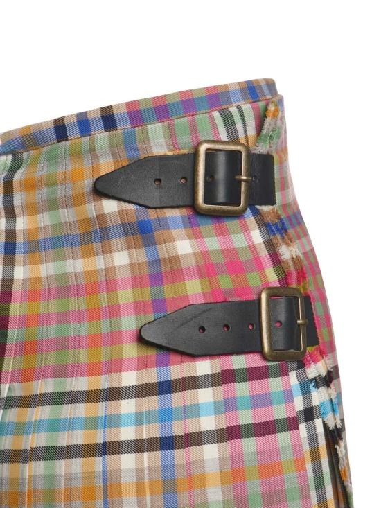  비비안웨스트우드 스커트 비비안 웨스트우드 하이웨이스트 울  (레드) - VIVIENNE WESTWOOD