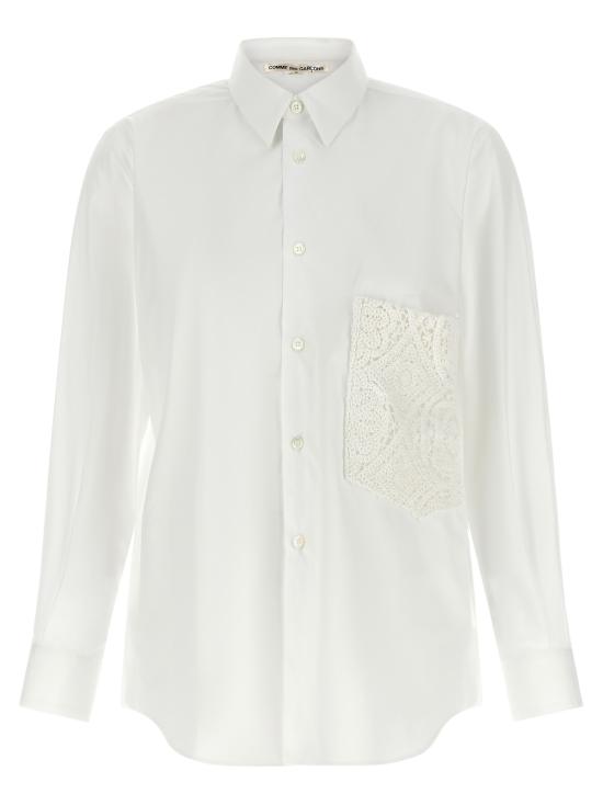  꼼데가르송 블라우스 Comme Des Garçons 크로셰 포켓 코튼 포플린 셔츠