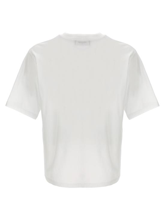  디스퀘어드2 탑 Dsquared2 로고 티셔츠 화이트/블랙 - DSQUARED2