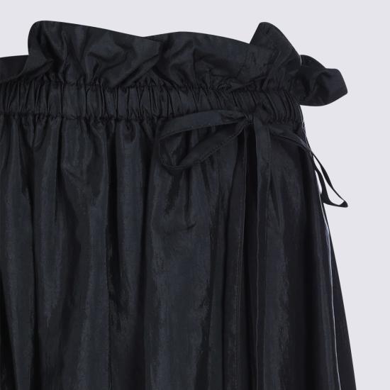  질샌더 롱 스커트 질 샌더 맥시 A라인 스커트 블랙 - JIL SANDER