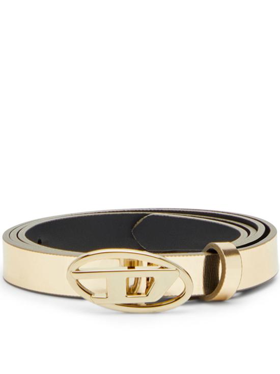  디젤 벨트 타원형 D 로고 B 1도어 메탈릭 폴리우레탄