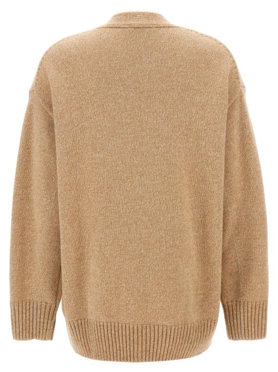  파코라반 가디건 라반 로고 버튼  베이지 - PACO RABANNE