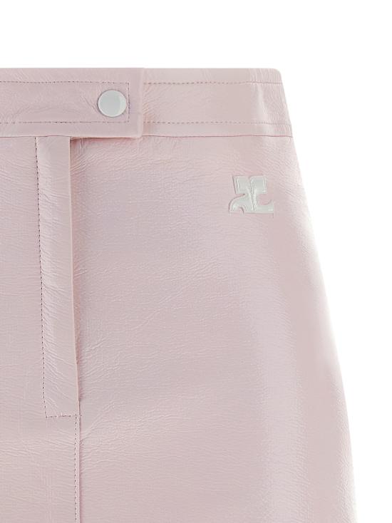  쿠레쥬 스커트 쿠레주 비닐  핑크 - COURREGES