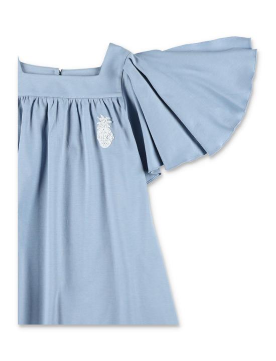  [키즈] 끌로에 원피스 아동용 러플 소매 코튼 저지 드레스 (시엘로) - CHLOE