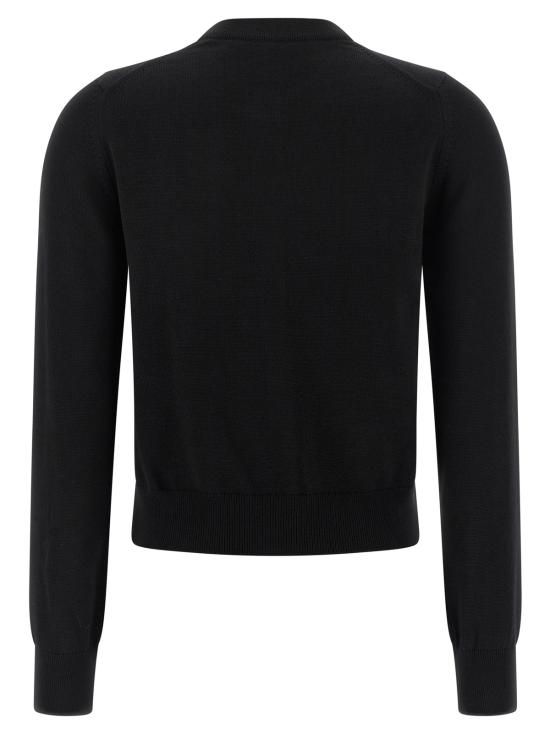  메종키츠네 가디건 메종 키츠네 베이비 폭스 엑스트라파인 울  블랙 - MAISON KITSUNE