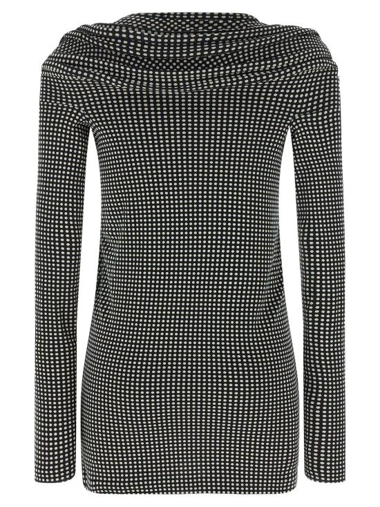  와타나베 준야 숏 원피스 조각 미니 드레스 화이트/블랙 - JUNYA WATANABE