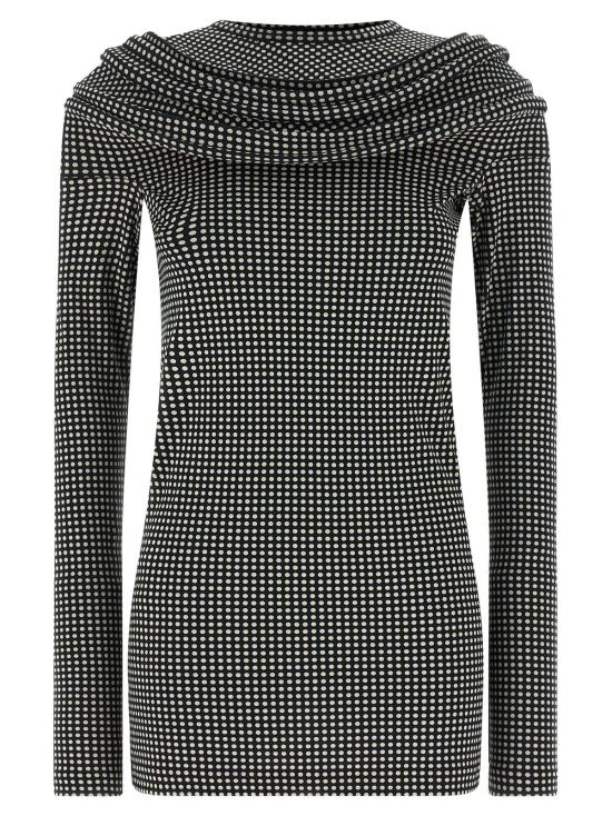  와타나베 준야 숏 원피스 조각 미니 드레스 화이트/블랙