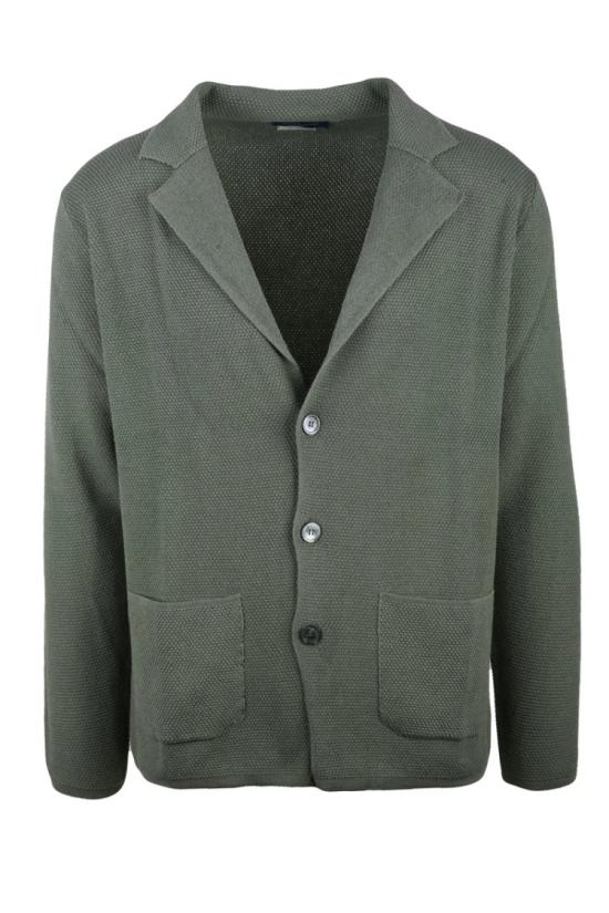 25SS 다니엘피에솔리 니트웨어 니트 가디건 - 세이지 그린