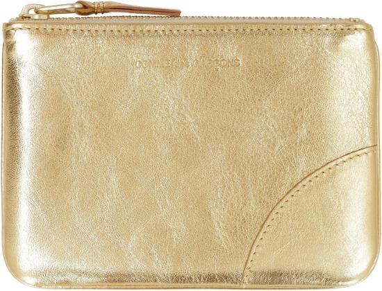 25SS 꼼데가르송 클래식 레더 라인 파우치 SA8100G GOLD Gold - COMME DES GARCONS