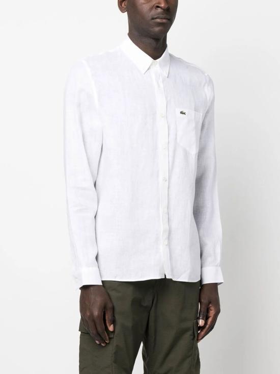26SS 라코스테 긴팔 셔츠 CH5692 001 WHITE - LACOSTE