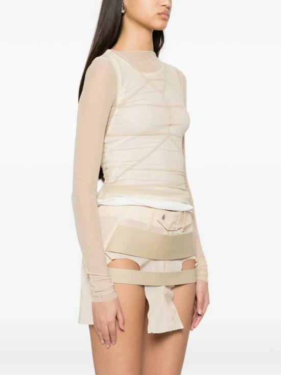 26SS 릭 오웬스 탑 RO01F6277TUS 138 SAND - RICK OWENS