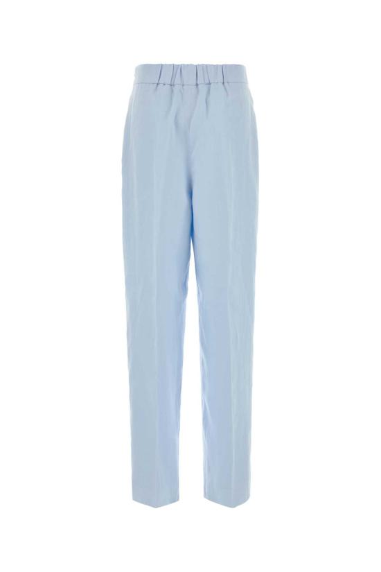 26SS 아뇨나 스트레이트 팬츠 T71008XU3049 A27 Light Blue - AGNONA