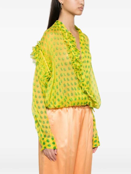 26SS 드리스 반 노튼 블라우스/셔츠 2610107453094 YELLOW 202 - DRIES VAN NOTEN