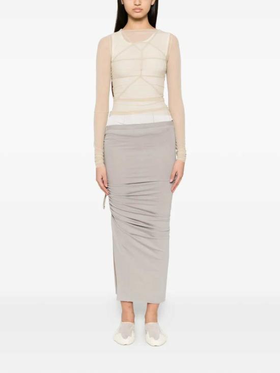 26SS 릭 오웬스 스커트 RP01F6339JA 8 WHITE - RICK OWENS