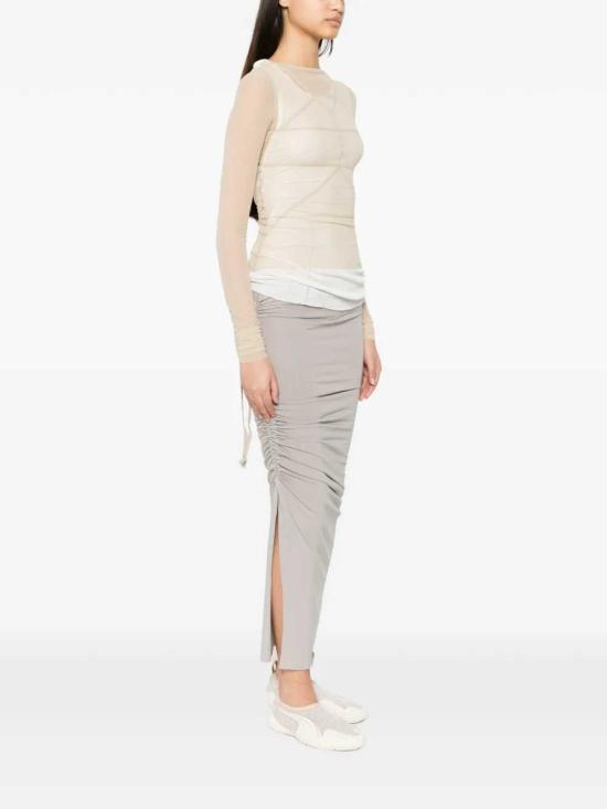 26SS 릭 오웬스 스커트 RP01F6339JA 8 WHITE - RICK OWENS