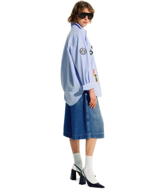 26SS 에센셜앤트워프 데님 숏팬츠 JIRMUDA EC06 25 Blue - ESSENTIEL ANTWERP