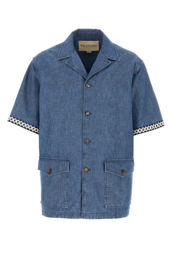 26SS 발렌티노 가라바니 긴팔 셔츠 8V3DBF20AL4 558 Blue