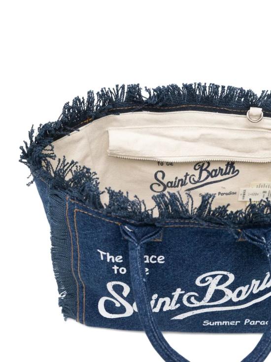 26SS 세인트바쓰 토트백 COL0001 00431L DENIM DARK - MC2 SAINT BARTH