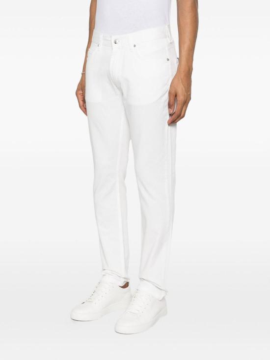 26SS 엠포리오 아르마니 스트레이트 팬츠 EM000062AF22611U0003 White - EMPORIO ARMANI