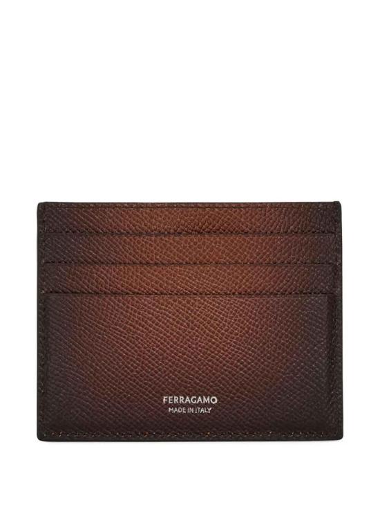 26SS 살바토레 페라가모 간치니 카드지갑 6614780789649 Brown - SALVATORE FERRAGAMO