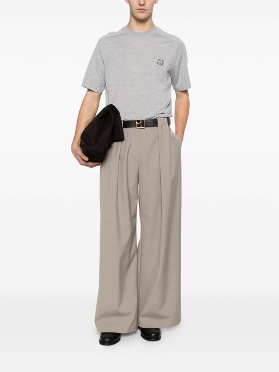 26SS 메종키츠네 스웨터 QM00804KT1181H150 Light Grey - MAISON KITSUNE
