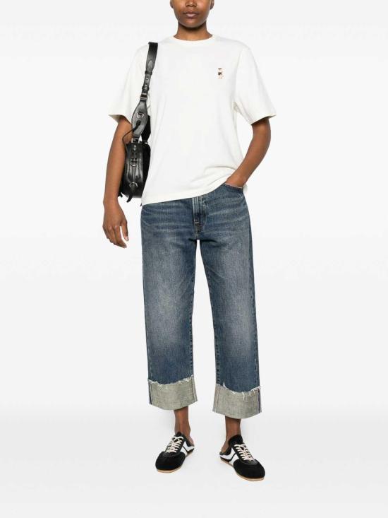 26SS 메종키츠네 드레스드 폭스 컴포트 티셔츠 QW00114KJ01190443 White - MAISON KITSUNE