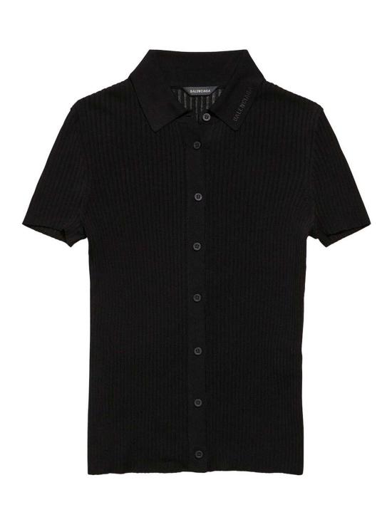 26SS 발렌시아가 반팔 티셔츠 857233T52371000 Black