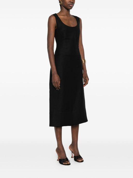 26SS 자크뮈스 미디 원피스 DRW00736AW00746990 Black - JACQUEMUS