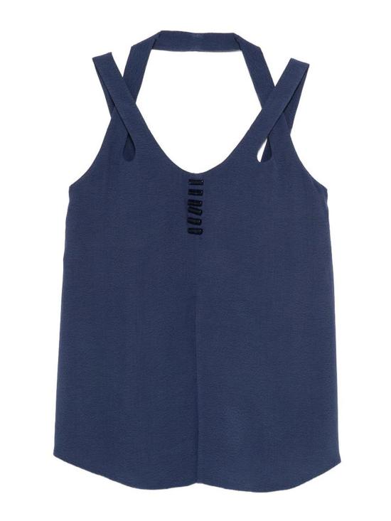 26SS 엠포리오 아르마니 민소매 티셔츠 EW003106AF20287UB130 Blue